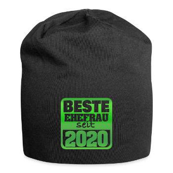 Frau 2020 - Jersey-Beanie - Schwarz - Vorne