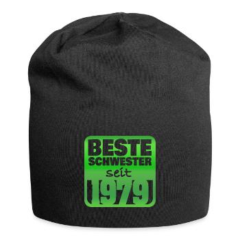 Geschwister 1979 - Jersey-Beanie - Schwarz - Vorne