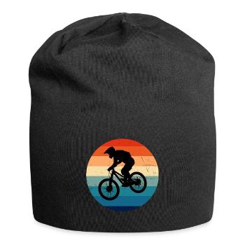 VTT Hommes VTT Cyclistes Cyclisme - Bonnet en jersey - noir - Devant