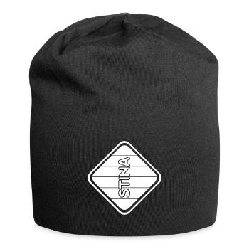 Prénom Stina - Bonnet en jersey - noir - Devant