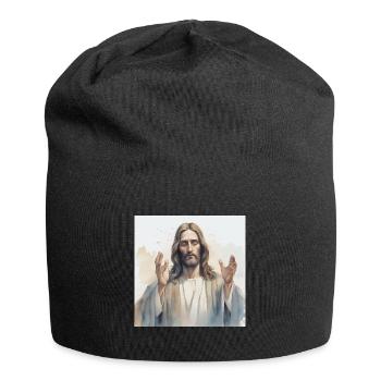 Jesus God Messiah - Jersey Beanie - black - Front