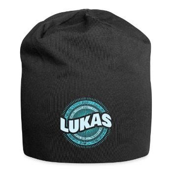 Lukas - Jersey-Beanie - Schwarz - Vorne