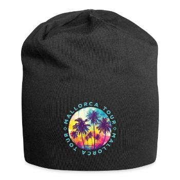 Mallorca Tour Palmen - Jersey-Beanie - Schwarz - Vorne