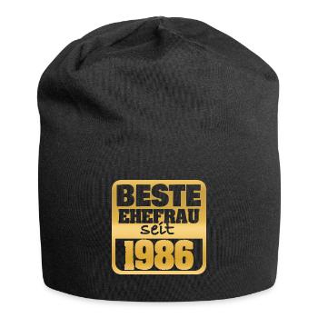 Marié en 1986 - Bonnet en jersey - noir - Devant