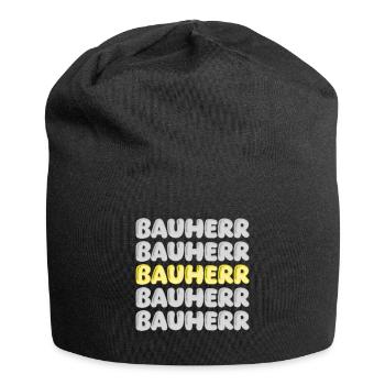 Cadeau pour constructeur - Bonnet en jersey - noir - Devant