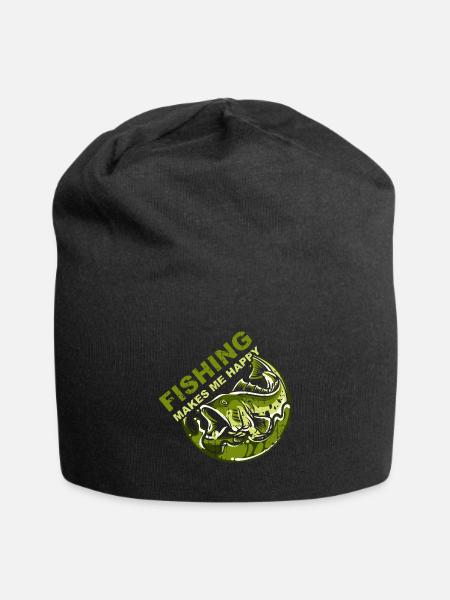 Angler - Jersey-Beanie - Schwarz