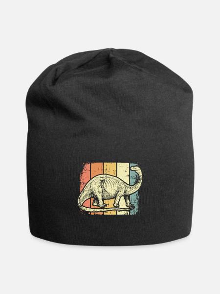 Dino Dinosaurier - Jersey-Beanie - Schwarz