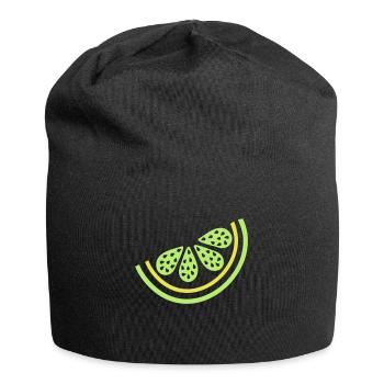 morceau de chaux agrumes - Bonnet en jersey - noir - Devant