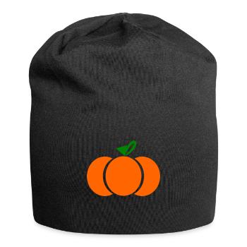 citrouille - Bonnet en jersey - noir - Devant