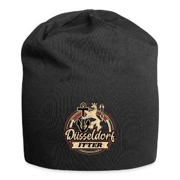 Düsseldorf Itter Retro Design - Jersey-Beanie - Schwarz - Vorne