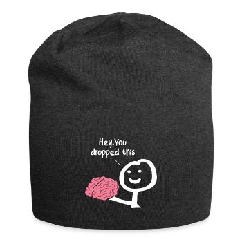 Hey vous avez laissé tomber ceci - Bonnet en jersey - charbon - Devant