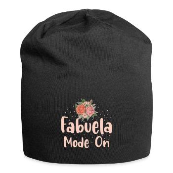 Fabuela Mode On Pun für eine spanische Oma Abuela - Jersey-Beanie - Schwarz - Vorne