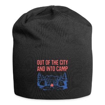 Hors de la ville Camping Forest Camper Woods - Bonnet en jersey - noir - Devant