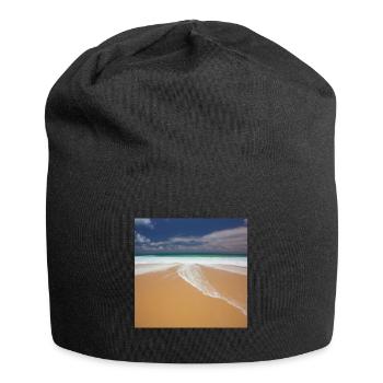 Vacanciers à la plage - Bonnet en jersey - noir - Devant