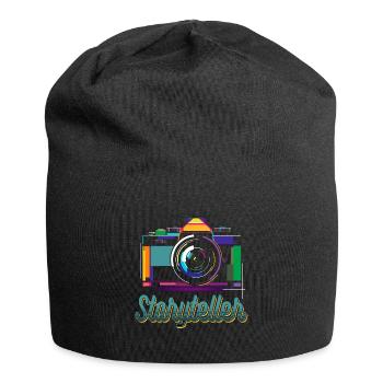 Fotograf Geschichtenerzähler Content Creator - Jersey-Beanie - Schwarz - Vorne