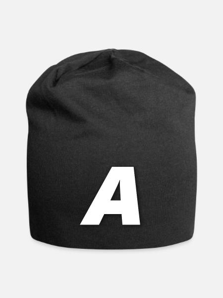 A - Jersey Beanie - black