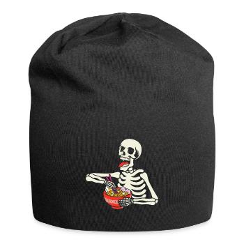 Halloween Skeleton Ramen - Jersey Beanie - black - Front
