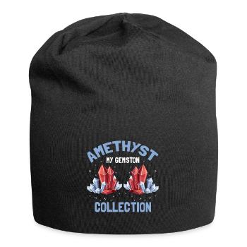 Collectionneurs de pierres précieuses et recherche sur les pierres précieuses - Bonnet en jersey - noir - Devant