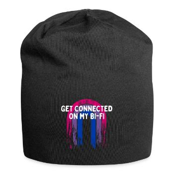 Connectez-vous sur My Bi-Fi Bi-Fi Bisexual Friends Bi Bi - Bonnet en jersey - noir - Devant