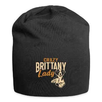 French Brittany Spaniel Epagneul Breton Gift - Jersey Beanie - black - Front