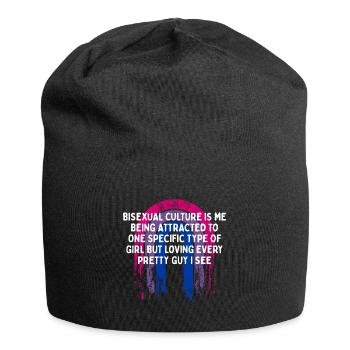 Bisexual is Being Attracted Bi LGBTQ Bi Pride - Jersey Beanie - black - Front