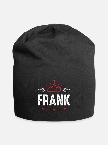 Frank - Jersey-Beanie - Schwarz