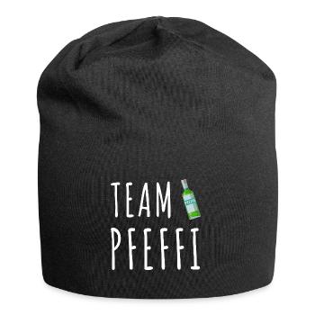 Pfefferminz Likör Pfeffi Vatertag Sauf - Jersey-Beanie - Schwarz - Vorne