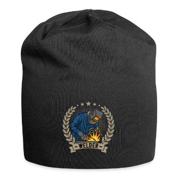 Welder outfit for proud metalworkers and - Jersey Beanie - black - Front