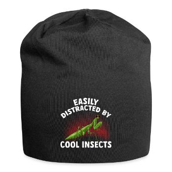 Mante religieuse, collectionneur d’insectes, entomologiste - Bonnet en jersey - noir - Devant