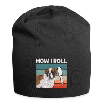 St. Bernard St. Bernard Dog Dog - Jersey Beanie - black - Front