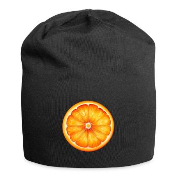Orange für einen Orange Liebhaber - Jersey-Beanie - Schwarz - Vorne