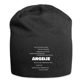 Motto Angelie - Jersey-Beanie - Schwarz - Vorne
