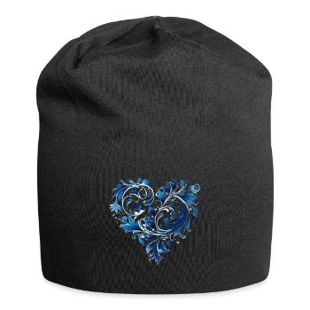 Valentinstag Herz Liebe Liebesbeweis Gefühle - Jersey-Beanie - Schwarz - Vorne