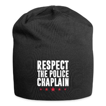 Respectez le service ministériel de l’aumônerie de la police - Bonnet en jersey - noir - Devant