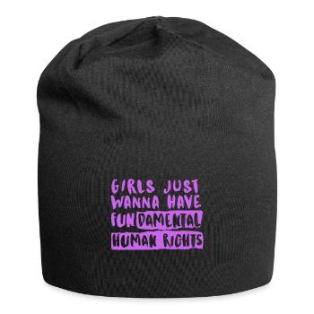 FunDamental Rights purple - Jersey-Beanie - Schwarz - Vorne