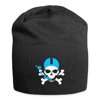 Swimming Skull - Jersey Beanie - black - Front
