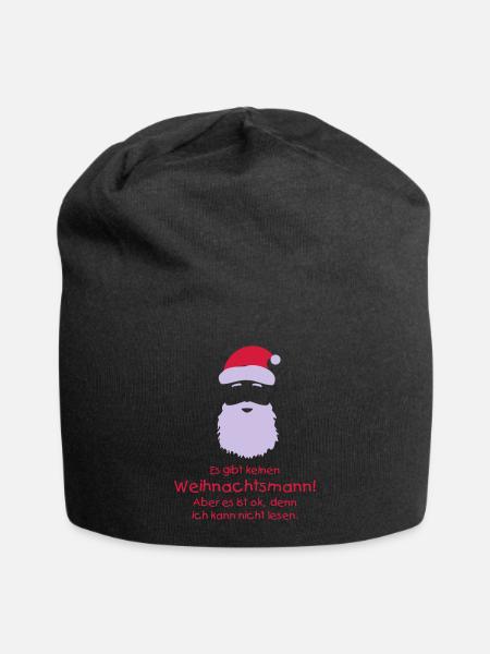 keinen WEihnachtsmann - Jersey-Beanie - Schwarz