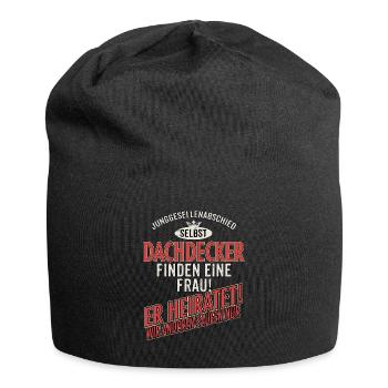 JGA Team - Dachdecker - US clean Style red grey - - Jersey-Beanie - Schwarz - Vorne