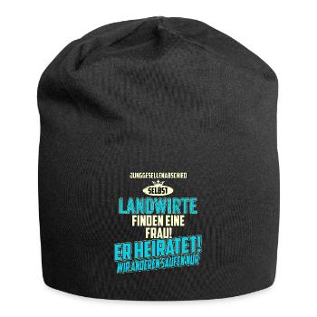JGA Team - Landwirt - strong sky blue - RAHMENLOS - Jersey-Beanie - Schwarz - Vorne