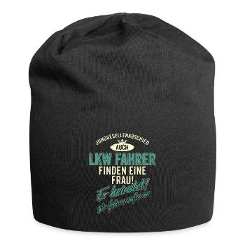 JGA Team - LKW Fahrer - Version Auch - petrol - - Jersey-Beanie - Schwarz - Vorne
