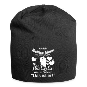 Ich liebe meinen Mann - Ehemann - Jersey-Beanie - Schwarz - Vorne