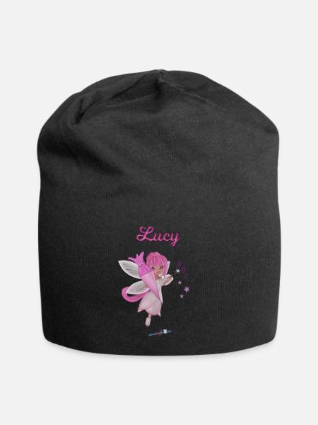 Einschulung Lucy - Jersey-Beanie - Schwarz