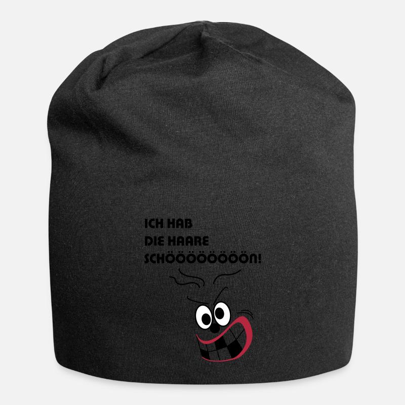 Ich hab die Haare schön - Jersey-Beanie - Schwarz