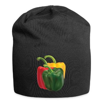 Paprika - Jersey-Beanie - Schwarz - Vorne
