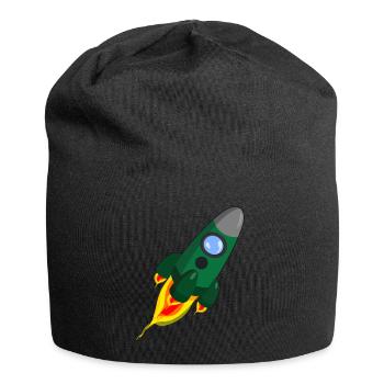 Rakete - Jersey-Beanie - Schwarz - Vorne