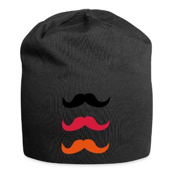 Moustaches pour l'Allemagne - Bonnet en jersey - noir - Devant