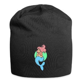Mermaid mermaid mermaid fairy tale - Jersey Beanie - black - Front