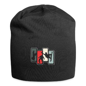 Snowboarding Snowboarder Snowboard Design Shirt - Jersey-Beanie - Schwarz - Vorne