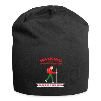 Wandern - Walking - Jersey-Beanie - Schwarz - Vorne
