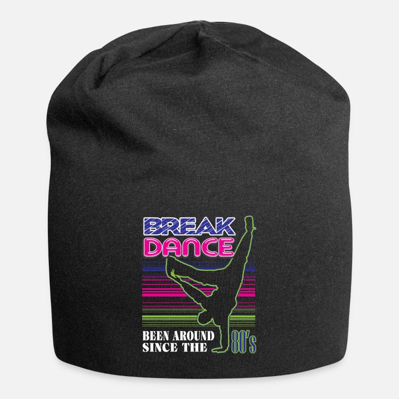 break dance - Bonnet en jersey - noir